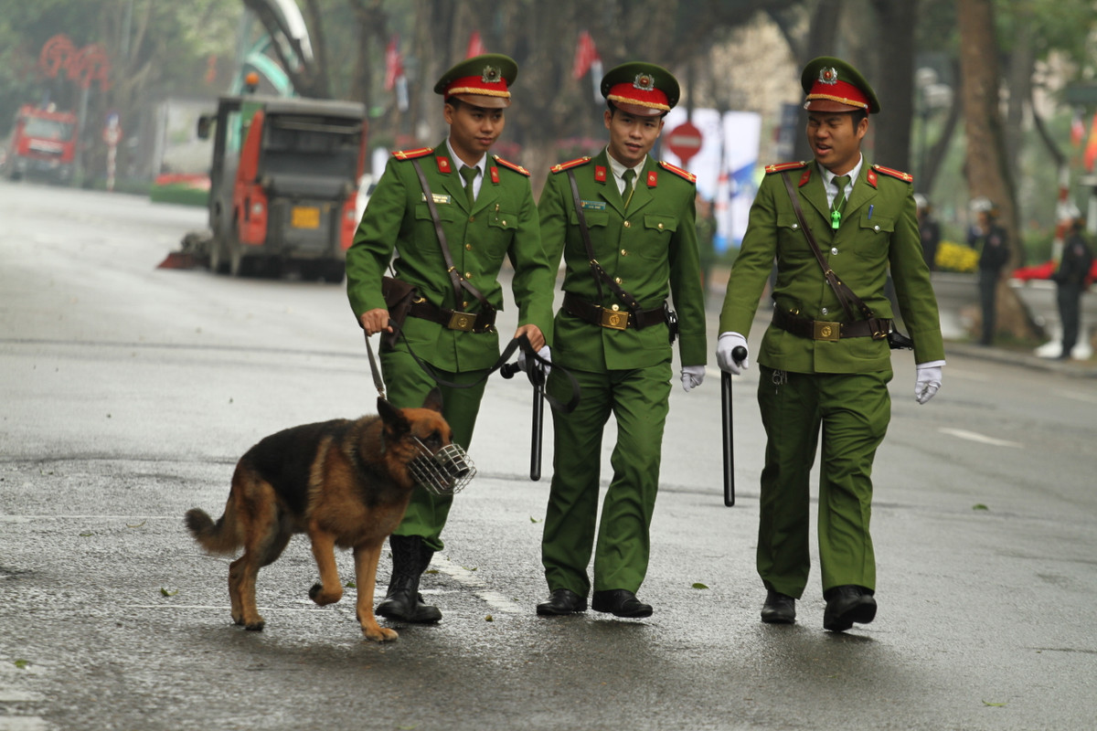 Rất nhiều phương án bảo vệ đã được đưa ra để phục vụ tốt nhất Hội nghị thượng đỉnh Mỹ-Triều. Chó nghiệp vụ liên tục đi tuần tiễu để đảm bảo an ninh.