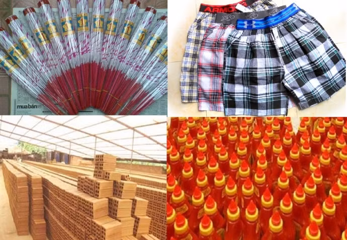 Hương, quần đùi, gạch và tương ớt từng được các công ty thưởng Tết cho các nhân viên của mình.