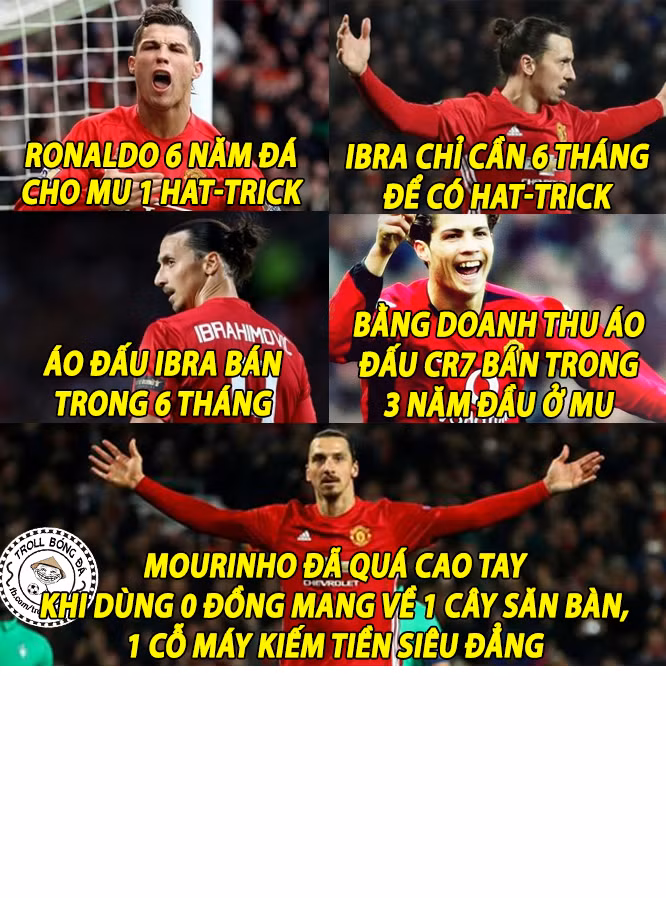 Còn với 1 người cũ của bóng đá Pháp là Zlatan Ibrahimovic đang trở nên vô cùng thăng hoa tại giải Ngoại hạng Anh. Anh trở thành một cỗ máy ghi bàn và kiếm tiền siêu đẳng cho MU.