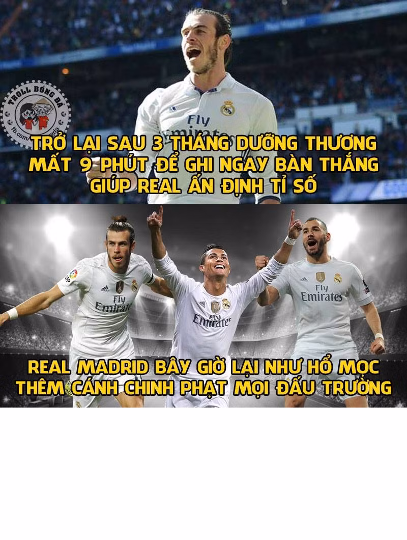 Sự trở lại của Bale giúp như Real Madrid trở nên mạnh mẽ và có thể thảo phạt mọi đấu trường.