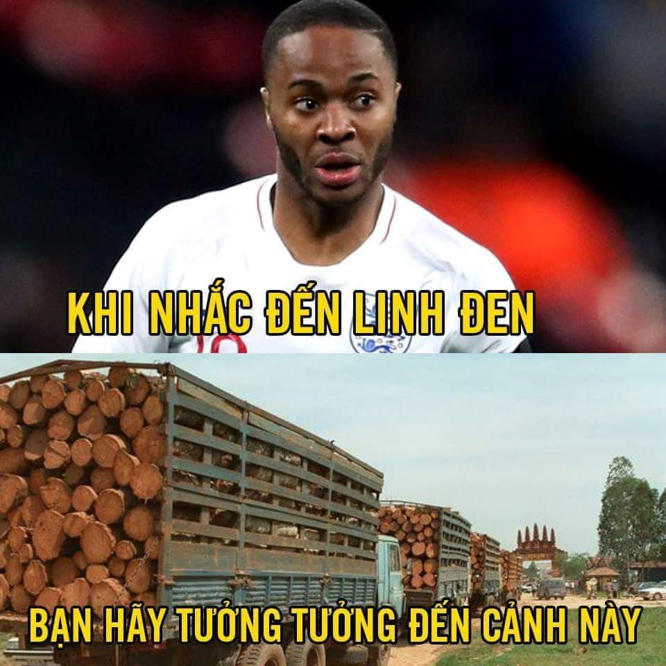 Khi nhắc đến "Linh Đen" biệt danh của Sterling tại VCK World Cup năm nay, nhiều NHM sẽ liên tưởng đến cả một xe chở gỗ bởi sự vô duyên và chân sút giống chân gỗ.