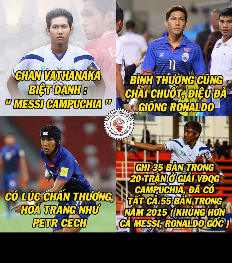 Chan Vathanaka đã làm cho B.Bình Dương khiếp sợ và còn đáng sợ hơn khi nhìn vào những gì mà cầu thủ Campuchia này đã làm trong màu áo của Boeung Ket Angkor FC.