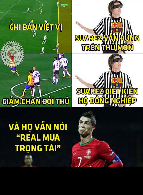 Ảnh chế bóng đá tuần qua còn tập trung vào việc nhờ có sự may mắn, Barcelona mới cầm hòa được Valencia của tân HLV Gary Neville.