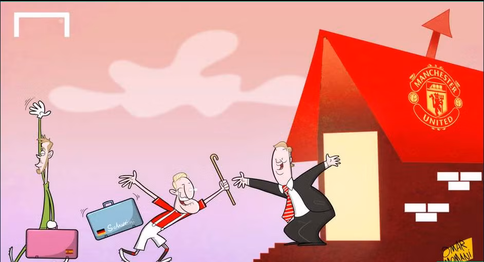 Van Gaal mừng rỡ đón Schweinsteiger vào nhà Man United.