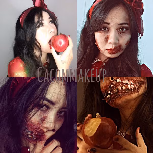 Được biết, Cá Cơm bắt đầu "nghịch ngợm" với những cây cọ từ cách đây 3 năm và thường xuyên cho đăng tải những bức hình trang điểm theo phong cách 3D.