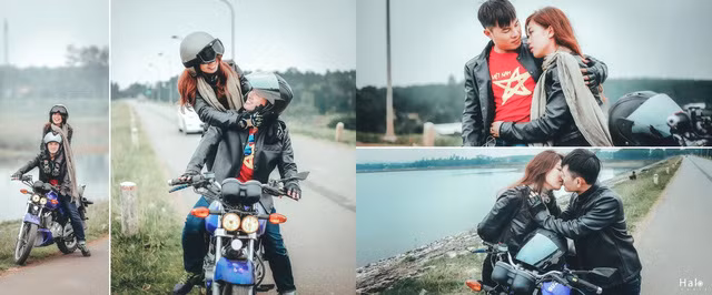 Tuy thời gian gấp gáp nhưng cả hai lại nhất trí thực hiện 1 bộ ảnh độc đáo theo đúng phong cách “rừng rú”, thể hiện được sự sáng tạo, năng động của tuổi trẻ. Ảnh: Halo.