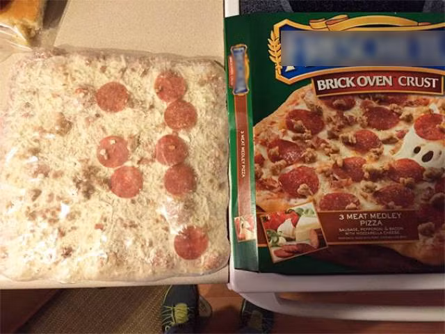 Hình ảnh quảng cáo và thứ ở bên trong khác xa nhau là điều mà nhiều người từng gặp phải khi mua đồ ăn qua mạng.