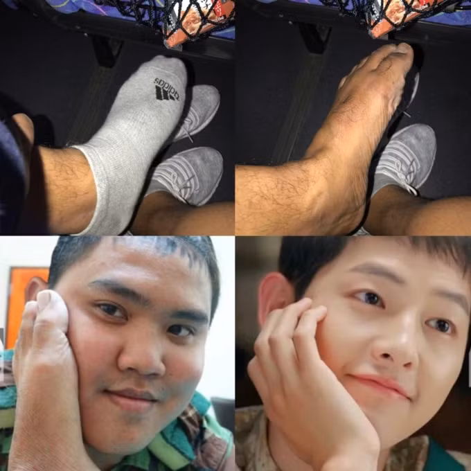 Để tăng thêm phần rạng ngời cho món quà chúc mừng đám cưới cặp đôi "Song-Song" , "thánh cosplay" Thái Lan không hề bỏ qua những phân cảnh rạng ngời của chàng đại úy "Hậu duệ mặt trời" và biến nó thành một hình ảnh hoàn toàn mới.