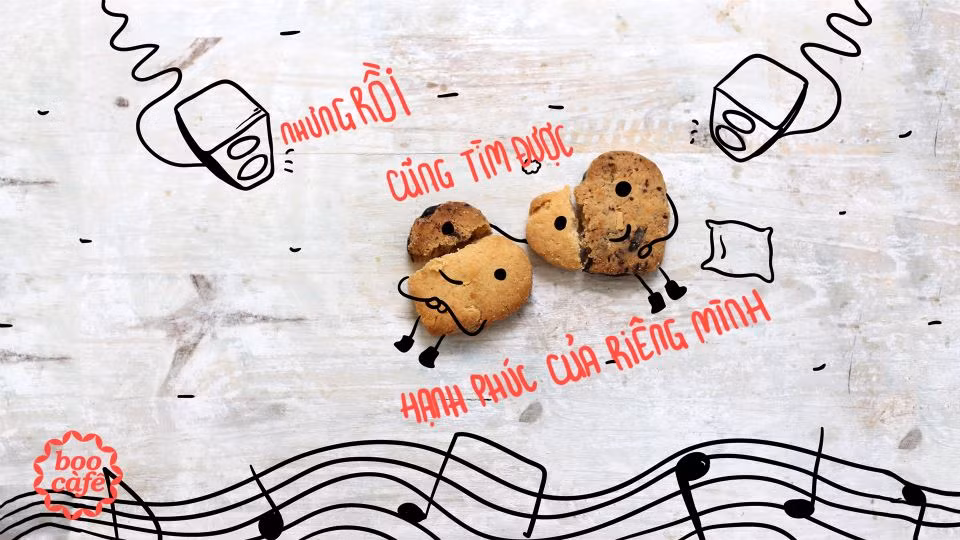 Nhưng đừng buồn vì rồi sẽ một ngày hạnh phúc mỉm cười với ta. Vì ai cũng có một hạnh phúc của riêng mình, chỉ là nó đến nhanh hay chậm mà thôi. Ảnh. Boo Cafe.