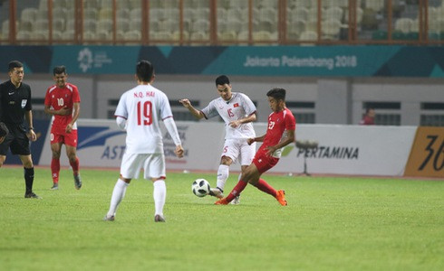 Thang de Nepal, Olympic Viet Nam vuot qua vong bang Asiad 18-Hinh-5