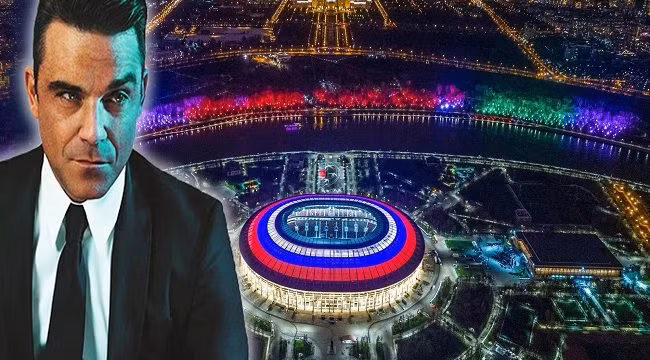 Trước khi màn trình diễn tại sân Luzhniki diễn ra, Robbie Williams từng bày tỏ rằng anh hạnh phúc và vui mừng khi được trở lại Nga và trình diễn một tiết mục độc đáo.