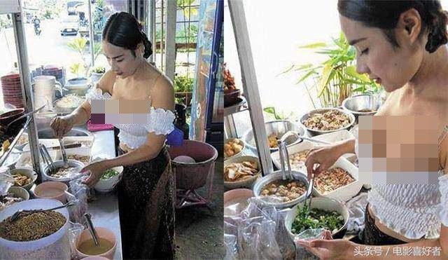 Thái Lan có nền ẩm thực đa dạng và phong phú. Địa điểm này, khách du lịch có thể bắt gặp hình ảnh nhiều cô gái mặc gợi cảm để câu khách mua đồ ăn.