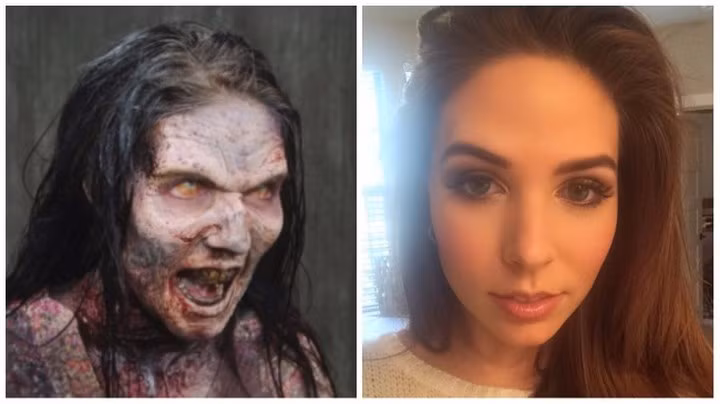 Nữ diễn viên Xan Angelovich đóng vai zombie khát máu trong series phim "The Walking Dead"khiến người xem bất ngờ về gương mặt xinh đẹp ngoài đời thực. Sau vai diễn này, Xan Angelovich không có ý định lấn sâu vào nghiệp diễn. Hiện tại cô dành “toàn tâm, toàn ý” cho sự nghiệp người mẫu đã lựa chọn.