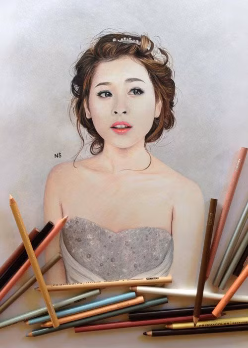 Bức ảnh vô cùng có hồn của anh chàng thầy giáo ngoại ngữ trẻ Vũ Văn Năng.