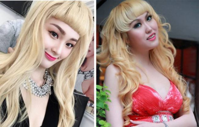 Thậm chí nặng nề hơn, nhiều người còn ví Hạ Vi là bản sao của thảm họa Phi Thanh Vân khi nhuộm mái tóc màu vàng Neon này. Bởi đã từng có thời điểm, “nữ hoàng dao kéo” nhuộm tóc vàng rực và cắt mái ngang giống nữ diễn viên Tấm Cám: Chuyện chưa kể.