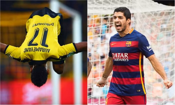 Xếp thứ 3 trong danh sách cầu thủ ghi nhiều bàn thắng tại châu Âu là Aubameyang (Dortmund) và Luis Suarez (Barcelona) khi hai cầu thủ này đều có 18 bàn và đều có 36 điểm.
