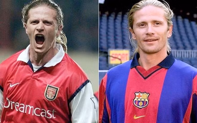 Cũng như Marc Overmars, Emmanuel Petit cũng từng khoác áo Arsenal giai đoạn 1997-2000. Hai năm sau khi giành cú đúp 1998, tiền vệ người Pháp này tạo bước lùi của sự nghiệp khi chuyển đến Barcelona. Ông thi đấu đúng 1 mùa rồi lại về nước Anh đá cho Chelsea.