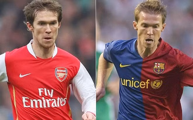Alexander Hleb là cầu thủ mờ nhạt thi đấu trong màu áo của cả Arsenal lẫn Barca. Trong quá khứ, cầu thủ người Belarus này có 12 bàn thắng sau 149 trận cho Arsenal và 0 bàn thắng sau 36 trận cho Barca.