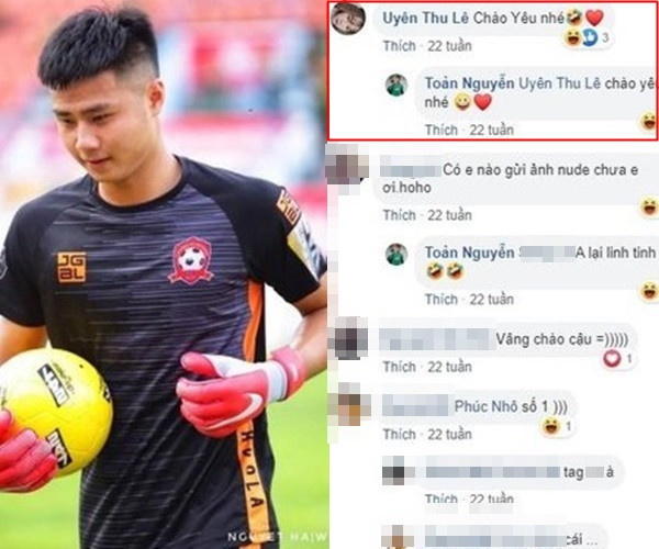 Về phía Văn Toản, chàng thủ thành vẫn im lặng, không lên tiếng. Hiện tại, Toản cùng đồng đội đang tập tập huấn ở Hàn Quốc để chuẩn bị cho vòng chung kết U23 châu Á.