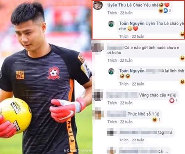 Về phía Văn Toản, chàng thủ thành vẫn im lặng, không lên tiếng. Hiện tại, Toản cùng đồng đội đang tập tập huấn ở Hàn Quốc để chuẩn bị cho vòng chung kết U23 châu Á.