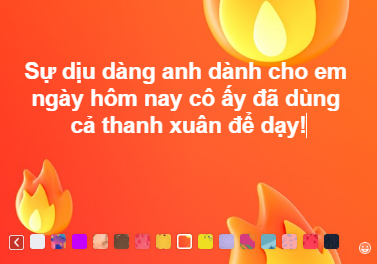 "Sự dịu dàng của anh dành cho em ngày hôm nay. Cô ấy đã dùng cả thanh xuân để dạy".