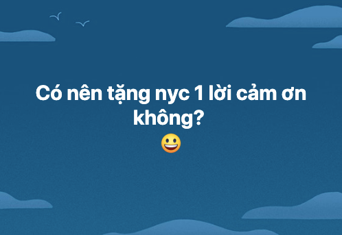 CDM goi y loi cam on xeo xat nguoi yeu cu: 