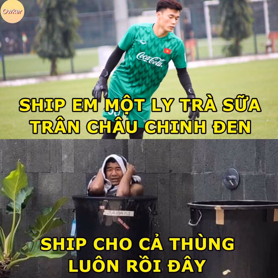 Trong khi Đức Chinh bận ghi bàn cho tuyển U23 Việt Nam thì phía sau, Bùi Tiến Dũng lại quá nhàn rỗi. Cả trận gần như thủ môn này không được lên hình bất cứ giây nào.