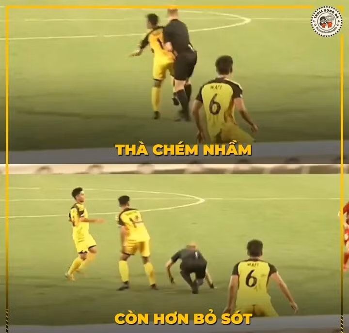 Châm ngôn của các cầu thủ Brunei: "Thà chém nhầm còn hơn bỏ sót" và trọng tài chính là nạn nhân.