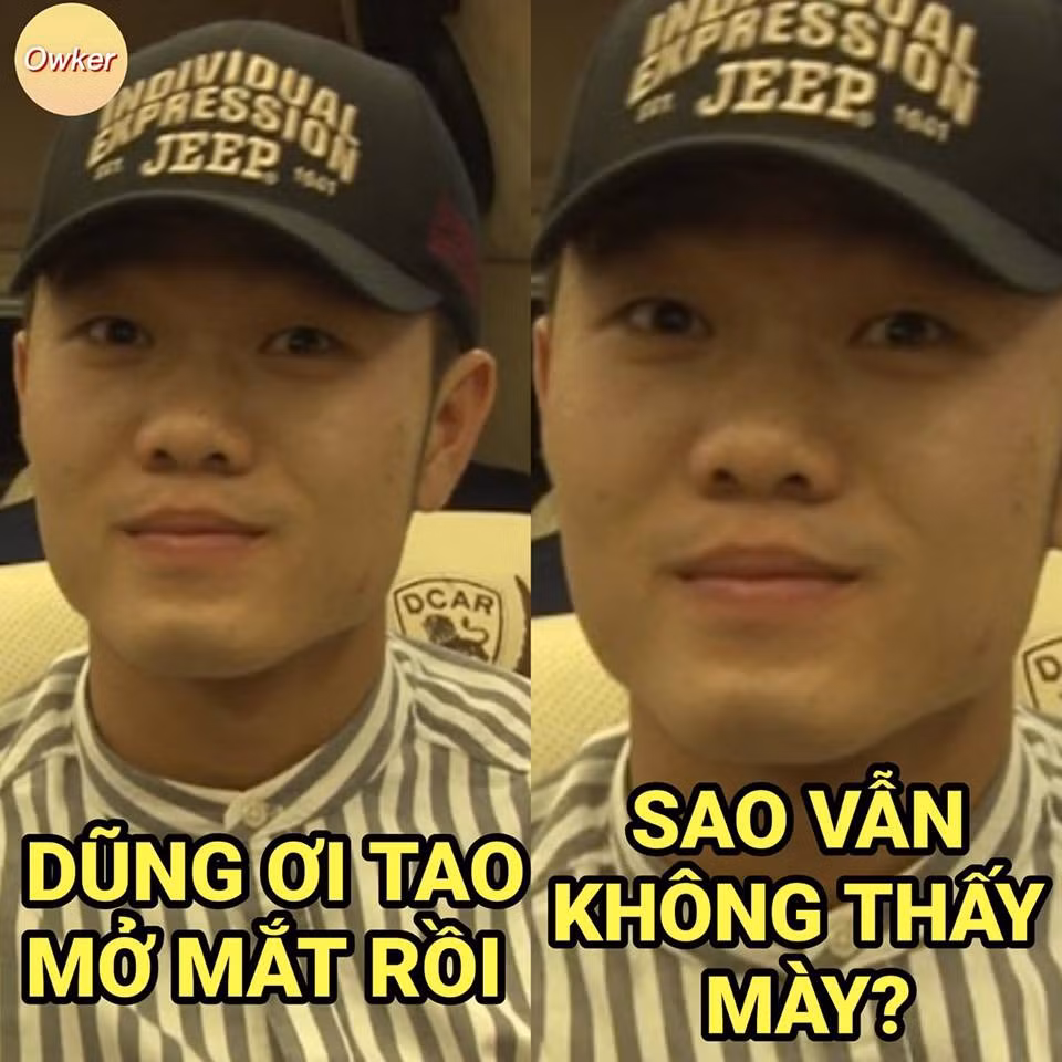 Khi Xuân Trường cố mở to mắt để tìm xem Bùi Tiến Dũng ở đâu trên sân.