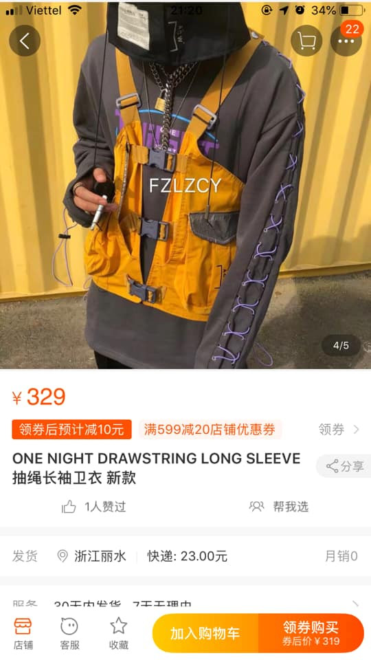 Sơn Tùng chứng tỏ độ chịu chơi với chiếc áo phao sắc vàng nổi bật đến từ AWC.