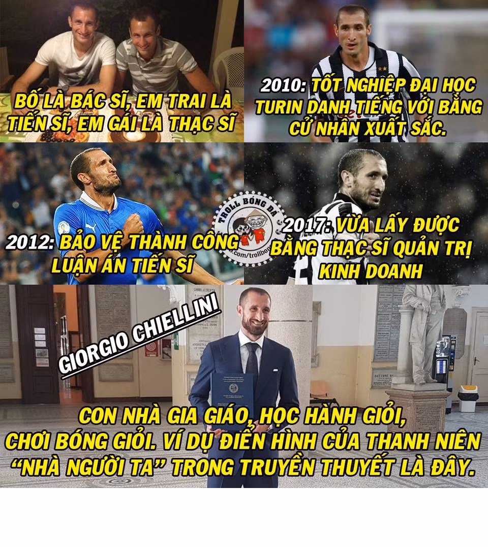 Giorgio Chiellini thanh niên "nhà người ta" khiến nhiều người ao ước.