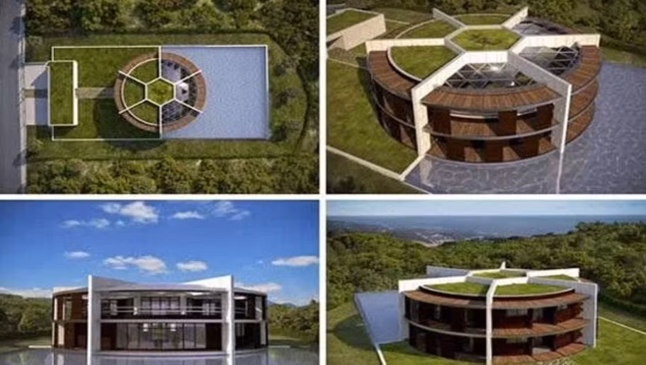 Messi đã đem đến cho bóng đá rất nhiều vẻ đẹp, rất nhiều điều thú vị và căn nhà của chàng tiền đạo người Argentina cũng có hình tròn – hình trái bóng ở giữa khuôn viên tổng thể của căn biệt thự, nó trông như một quả bóng nằm giữa sân vận động. Biệt thự này bao gồm hồ bơi, spa, rạp chiếu phim và một sân bóng đá trong nhà.