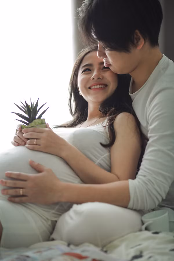 Được biết, thiên thần bé trong bụng Nam Thương là một cậu nhóc kháu khỉnh và vô cùng đáng yêu. Ảnh: Mr Lee.