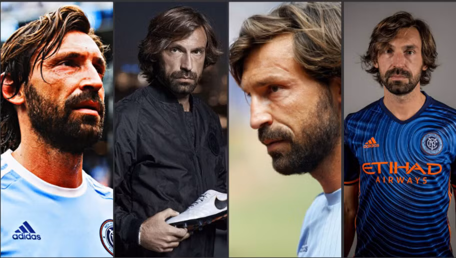 Mái tóc bồng bềnh lãng tử cộng thêm bộ râu quai nón cực chất, lão tướng Pirlo mang đậm chất nam tính của "trai Italia".