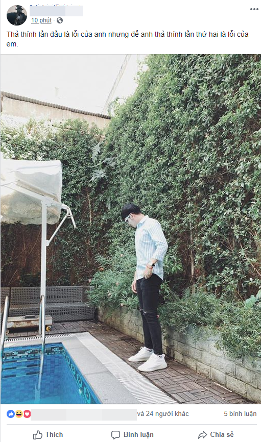 Ngoài việc oán trách thì nhiều người cũng sử dụng câu hot trend của Hương Giang Idol để thả thính.