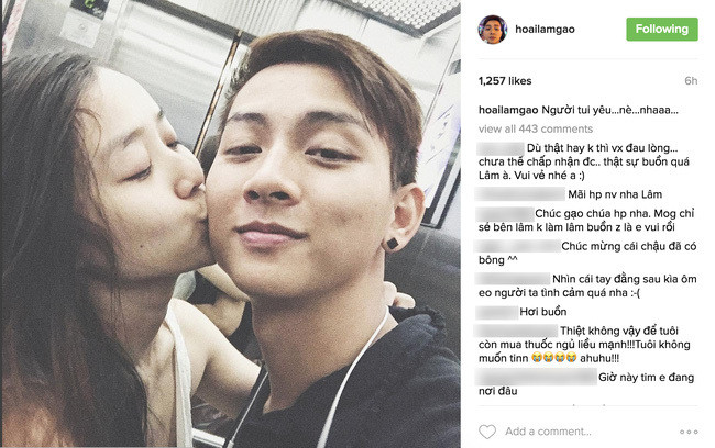 Nickname Minh Tú chia sẻ: "Không một sản phẩm âm nhạc, sự nghiệp “đóng băng” dài hạn, người hâm mộ quay lưng là những gì người ta có thể nhìn thấy được Hoài Lâm sau những biến cố xảy ra. Đặc biệt là sau khi Hoài Lâm công khai trở thành kẻ "cuồng yêu" với cháu gái NSƯT Bảo Quốc.