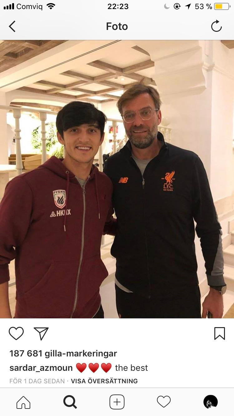 Cách đây không lâu, Azmoun trở thành mục tiêu chuyển nhượng của Liverpool và sát thủ ghi bàn vào lưới các cầu thủ đội tuyển Việt Nam có giá trên thị trường rơi khoảng tầm 9, 5 triệu bảng.