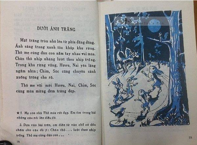 Thời điểm ra đời của những bộ sách giáo khoa này, chưa có làn sóng công nghệ. Đó là những ngày trực nhật lấy nhọ nồi và cây chuối non đi sơn bảng, đập quả bàng khô ăn vì hồi đó đói mà không có tiền. Bố mẹ nghèo khó nên cũng không dám đòi mua gì.