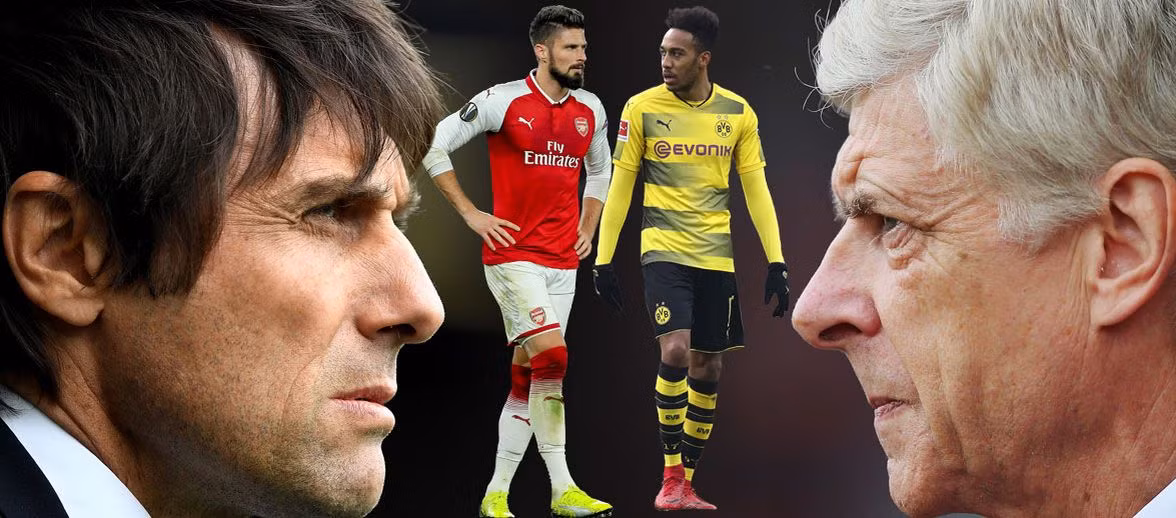 HLV Arsene Wenger nhiều khả năng sẽ cho phép Oliver Giroud gia nhập Chelsea với bản hợp đồng trị giá gần 35 triệu bảng, một khi thương vụ chiêu mộ Aubameyang hoàn tất.