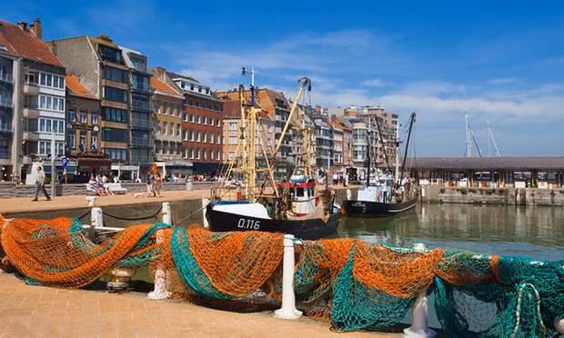 Cảng tại thị trấn ven biển Ostend, Bỉ. Ảnh: Alamy Stock Photo.