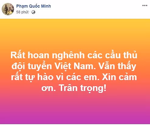 Sự tự hào và lời cám ơn các cầu thủ Việt Nam là điều không quá khó tìm kiếm trên MXH trong ngày qua.