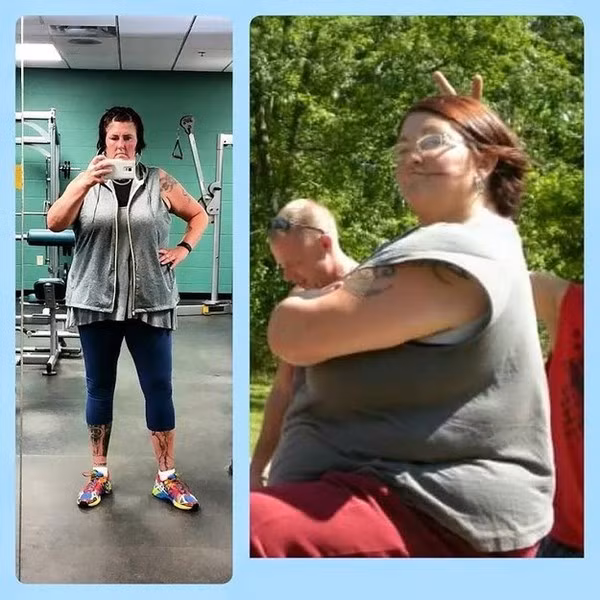 Kelly Geister đã có một cuộc giảm cân khá ngoại mục với 55kg trong vòng 1 năm.