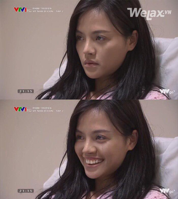 Chị Huệ thì lại hơi creepy với nụ cười hơi nham nhở.