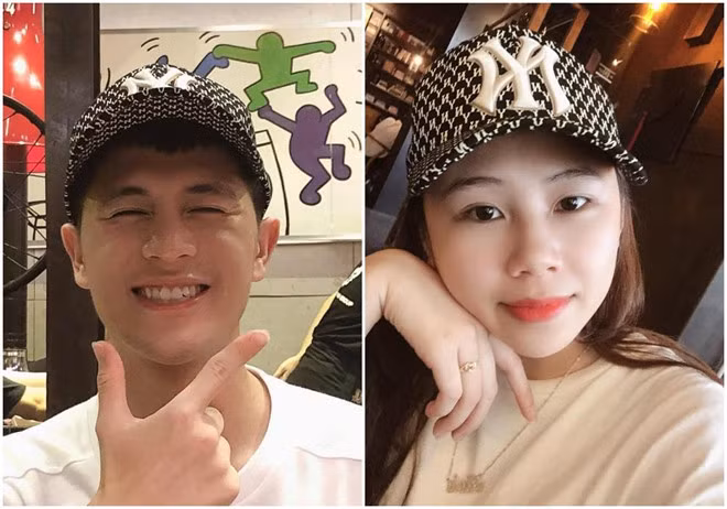 Thậm chí, Trang "Heo" từng nhanh chóng xóa bức ảnh được dân mạng phát hiện là đội mũ đôi với Đình Trọng. Ở phần ảnh nổi bật tại trang cá nhân, 9X quê Điện Biên chỉ để một tấm hình chụp chung với bạn trai.