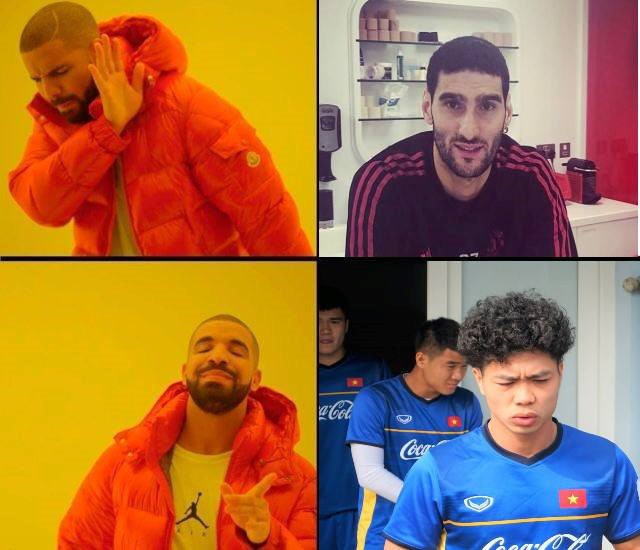 "Cầu thủ đầu xù" ở nước ngoài người ta sẽ nghĩ ngay tới Fellaini còn ở Việt Nam thì hãy gọi tên Công Phượng.