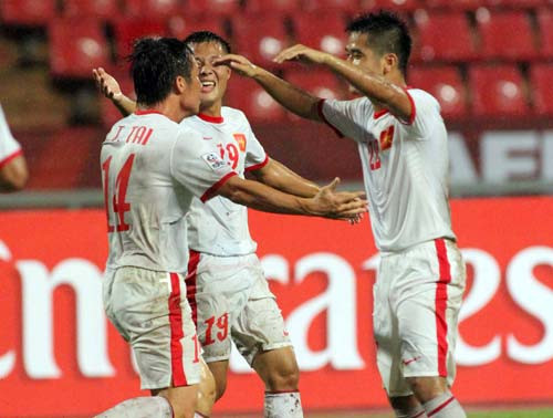 Tại AFF Cup 2016 trên sân nhà của Myanmar, đội tuyển Việt Nam có chiến thắng 2-1.