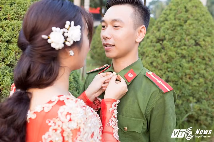 4 bo anh cuoi dep lang man cua cac chien si canh sat