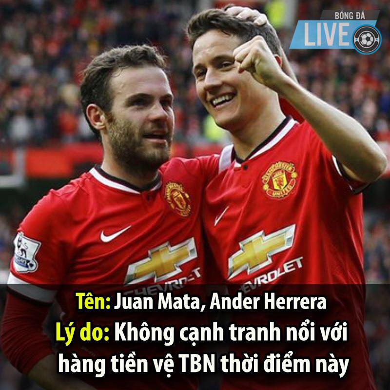 Mata, Herrera là bộ đôi MU không được ĐT Tây Ban Nha triệu tập đợt tập chung World Cup lần này vì ít được ra sân thi đấu và hàng tiền vệ của xứ sở Bò Tót quá nhiều nhân tốt tốt hơn.