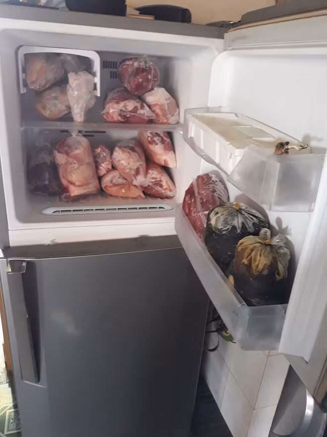 Câu chuyện về những chiếc tủ lạnh đầy chật thức ăn được bắt đầu bằng nickname Minh Hoàng: ""Hôm nay ngăn đá tủ lạnh nhà mọi người đã hết chưa? Nhà em ăn từ Tết tới giờ vân còn 2/3, đây là mình mới vừa bỏ một con gà ra rồi nhé. Thịt tươi cả đấy chứ không phải sê-ri "con ròi và những người bạn" đâu nhé!".