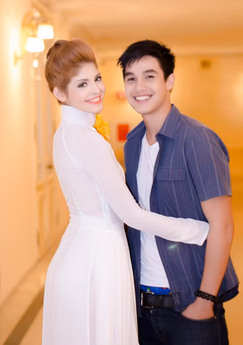 Khi còn yêu nhau, trên trang cá nhân của Andrea và Baggio tràn ngập những hình ảnh thân mật hay các câu nói yêu thương.